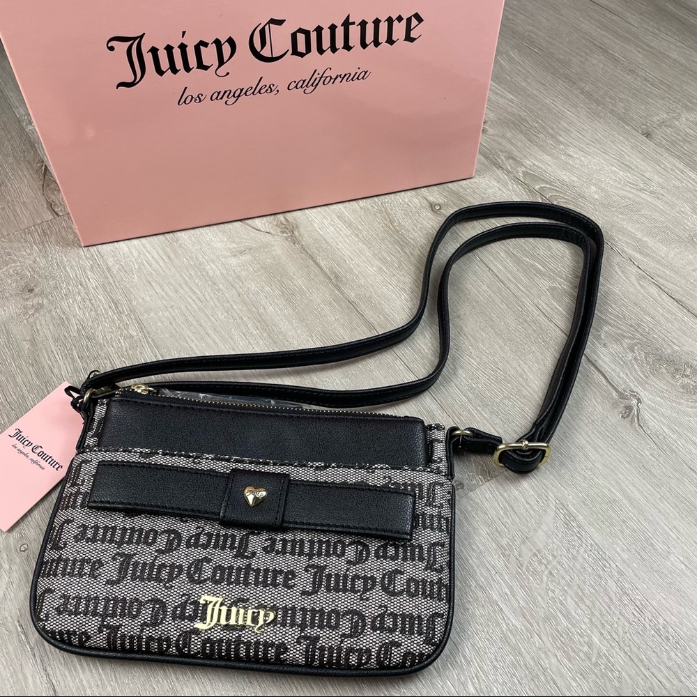 Juicy Couture Gothic Stat Peek A Bow Crossbody - Picture 3 of 7